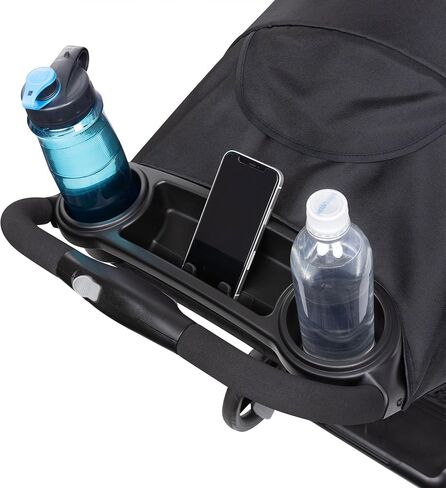 Baby Trend Sit N' Stand Double Stroller 2.0 DLX with 5 Point Safety Harness, Canopy, Extra Basket, 2 Cup Holders, and Covered Compartment, Stormy in Kuwait