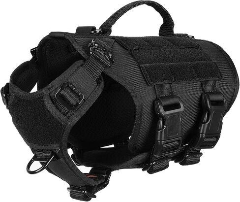ICEFANG No Pull Tactical Dog Harness for Large Dogs,Adjustable Dog Vest in Kuwait