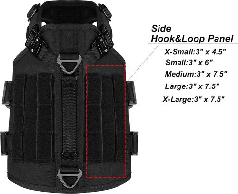 ICEFANG No Pull Tactical Dog Harness for Large Dogs,Adjustable Dog Vest in Kuwait