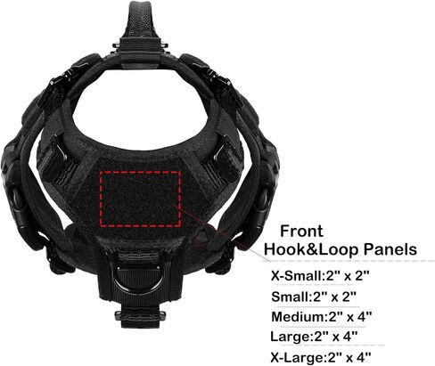 ICEFANG No Pull Tactical Dog Harness for Large Dogs,Adjustable Dog Vest in Kuwait