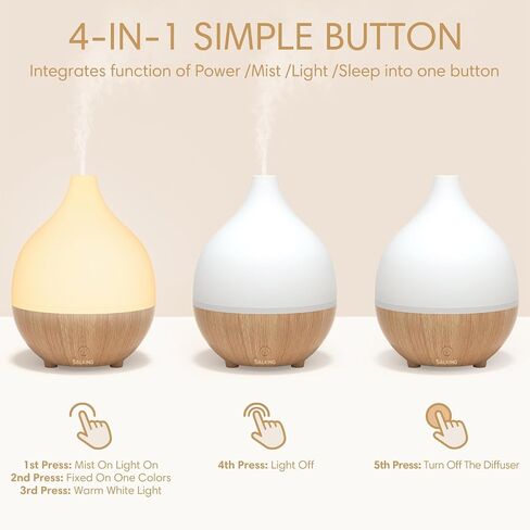 Ceramic Cordless Essential Oil Diffusers, Rechargeable Wireless Diffusers for Essential Oils, Sunflower Portable Ultrasonic Aromatherapy Diffusers with Leather Handle, for Camping Travel Home Office in Kuwait