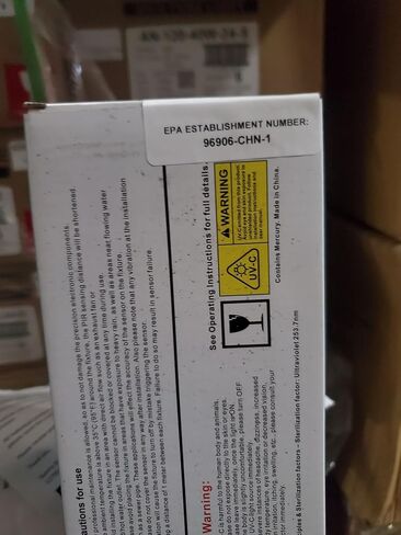 ANNIA-LITE تركيبات إضاءة للأشعة فوق البنفسجية خطية معلقة على شكل أنبوب مصباح إضاءة للأشعة فوق البنفسجية للغرفة العلوية للتطبيقات الطبية والصناعية والمكاتب والتجارية، 2 قدم، 40 وات، فضي غير لامع in Kuwait