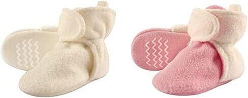 حذاء Hudson Baby Girl Cozy Fleece Boots، عبوة من قطعتين، وردي قوس قزح يونيكورن فتاة الرنة، 6-12 شهرًا in Saudi Arabia