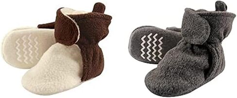 حذاء Hudson Baby Girl Cozy Fleece Boots، عبوة من قطعتين، وردي قوس قزح يونيكورن فتاة الرنة، 6-12 شهرًا in Saudi Arabia