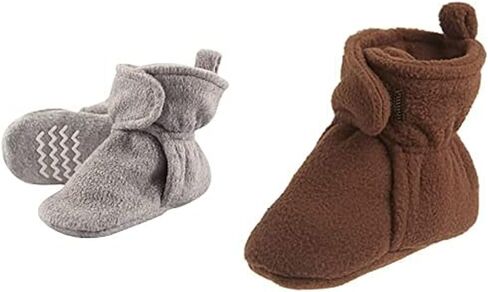 حذاء Hudson Baby Girl Cozy Fleece Boots، عبوة من قطعتين، وردي قوس قزح يونيكورن فتاة الرنة، 6-12 شهرًا in Saudi Arabia
