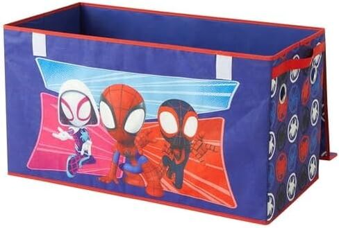 Marvel Spiderman 4 Piece Collapsible Storage Solution Set with Pop Up Hamper, Collapsible Storage Trunk and 2 Collapsible Storage Cubes in Kuwait