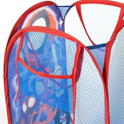 Marvel Spiderman 4 Piece Collapsible Storage Solution Set with Pop Up Hamper, Collapsible Storage Trunk and 2 Collapsible Storage Cubes in Kuwait