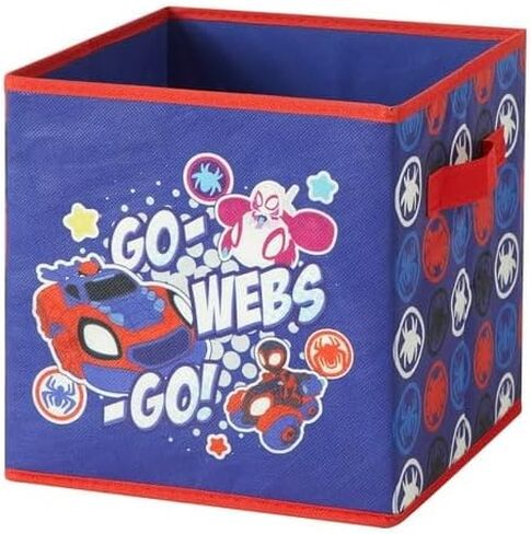 Marvel Spiderman 4 Piece Collapsible Storage Solution Set with Pop Up Hamper, Collapsible Storage Trunk and 2 Collapsible Storage Cubes in Kuwait