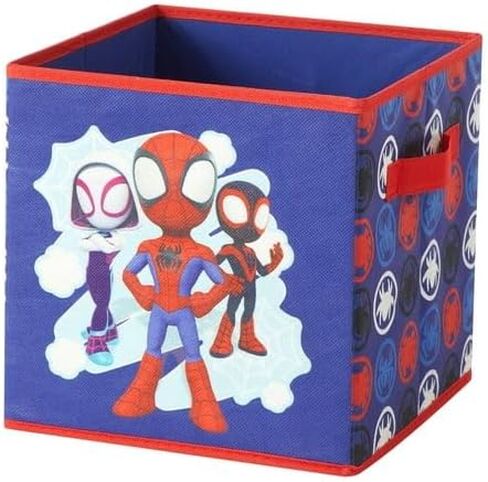Marvel Spiderman 4 Piece Collapsible Storage Solution Set with Pop Up Hamper, Collapsible Storage Trunk and 2 Collapsible Storage Cubes in Kuwait