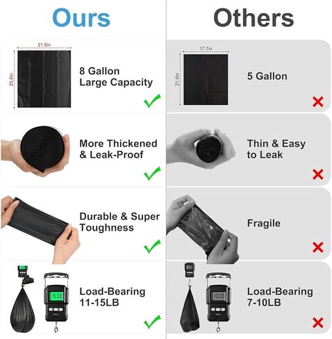 Siewl Portable Toilet Bags, Camping Toilet Bags Biodegradable Toilet Bags, 8 Gallon Porta Potty Bags Waste Bags Compostable Bags for Adults Outdoor Camping Hiking Boating Car Travel Patients in Saudi Arabia
