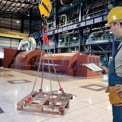 VEVOR سلسلة حبال، 5/16 بوصة × 5 قدم سلاسل رفع مع خطافات، G80 مصاعد سلسلة المحرك، 11000 رطل رفع سلاسل حبال لرفع المحرك، سلسلة رفع المحرك 5T مع 4 خطافات وضبط أرجل in Kuwait