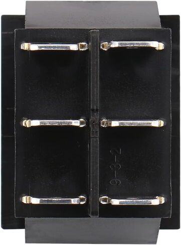 Baomain لحظة 6 دبوس DPDT زر الروك التبديل (ON) / إيقاف / (ON) AC 250V / 10A 125V / 15A البلاستيك الأسود in Kuwait