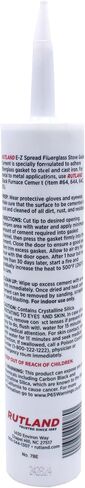 Rutland E-Z Spread Fiberglass Stove Gasket Cement, 10.3 oz. Cartridge in Kuwait