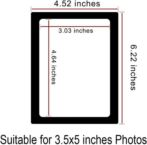 إطارات صور مغناطيسية من sooard، 10 إطارات صور مغناطيسية مقاس 4x6 بوصة للثلاجة والخزانة والخزانة وغسالة الأطباق والأسطح المعدنية الأخرى (أسود) in Kuwait