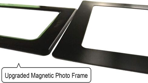 إطارات صور مغناطيسية من sooard، 10 إطارات صور مغناطيسية مقاس 4x6 بوصة للثلاجة والخزانة والخزانة وغسالة الأطباق والأسطح المعدنية الأخرى (أسود) in Kuwait