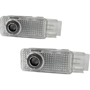 2 Pcs Non-Fading Car Door LED New Logo Projector Welcome Lamp Door Light Puddle lights Kit Compatible with Accessories W203 C-Clsaa 2001-2007 / CLK/SLK/SLR