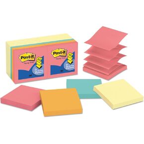 Post-it Pop-up Notes 3x3 in, 14 Pads, America's’s #1 Favorite Sticky Notes, Assorted Colors, Clean Removal, Recyclable (R330-14YWM)