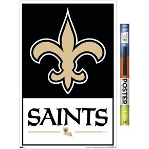 Trends International NFL New Orleans Saints - Logo 21 Wall Poster, 22.37" x 34.00", Unframed Version