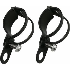 1pair Metal Motorcycle Modified Turn Signal Light Indicator Mount Bracket Clamp 30-45mm (Black)