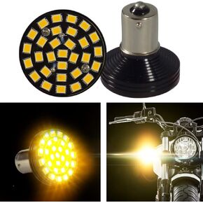 Eagle Lights Sunburst LED Front and Rear Turn Signals, fits Indian Scout, Pair of 2