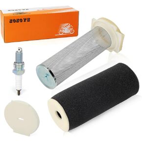 Air Filter Kit Guide & END CAP Spark Plug For Yamaha Warrior 350 Raptor 350 Wolverine 350 YFM 350 Grizzly 600 660 1987-2013