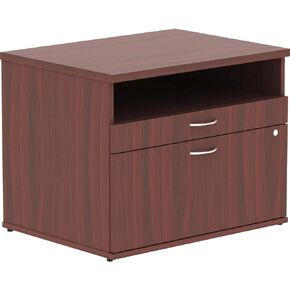 LLR16212 - Lorell Relevance Series Mahogany Laminate Office Furniture Credenza - 2-Drawer