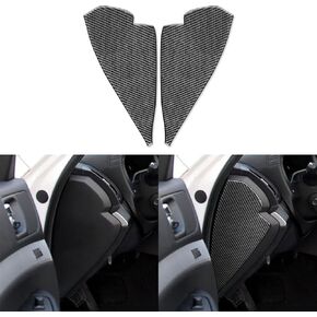 NVCNX Real Carbon Fiber Co-Pilot Passenger Dashboard Glove Storage Box Upper Panel Strip Cover Trim Decoration Soft Sticker Car Interior Accessories for Infiniti G37 G35 G25 Q60 2007-2015 3PCs Black