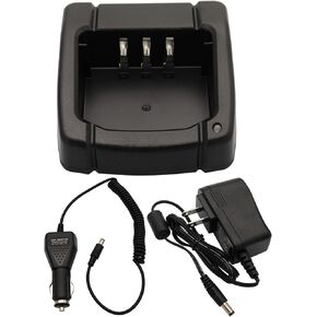 SBH-22 Charger DC 12V/24V Car Charger Compatible with Yaesu FT-25R FT-65R FT25R FT65R FTA-250 FTA-250L FT-4VR FT-4VX Radio SBR-25Li SBR-26Li Battery