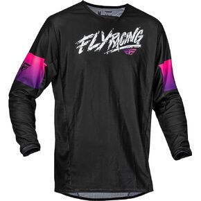 Fly Racing YTH Kinetic Mesh Khaos Jersey Red/White/Blue Yx
