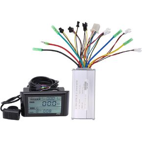 Motor Brushless Controller, Waterproof LCD Display Panel and Ebike Scooter Brushless Motor Speed Controller Kit(36V/48V 500W/750W)