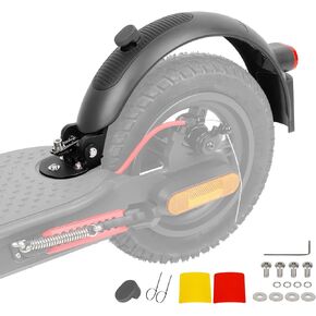 ulip Scooter Rear Fender Scooter Replacement Accessory with Tail Light with Brake Compatible with Xiaomi M365 Pro Pro 2 1S MI3 Swagger 5 Scooter