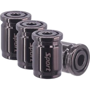 Car Tire Valve Stem Cap Anti-Theft Auto Tyre Air Stems Dust Cover Auto Exterior Accessory for Acura Audi VW Honda Toyota KIA BMW Lexus Jeep Dodge Benz Volvo Nissan (4PCS Silver)