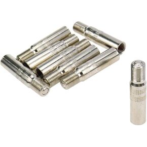 8 Pcs 39mm Tire Valve Cap Stem Extension, Chrome Plated Brass Wheel Valve Extender for Auto Car Truck Van Caravan