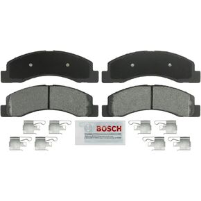 مجموعة وسائد فرامل قرصية شديدة التحمل من BOSCH BSD756 - متوافقة مع سيارات Ford F-250 Super Duty وF-350 Super Duty؛ أمام
