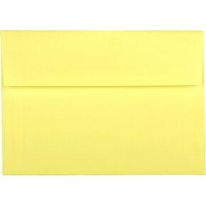 Canary Yellow Pastel 100 Boxed (5-1/4 x 7-1/4) A7 Envelopes for 5 X 7 Invitations Announcements Communions from The Envelope Gallery in Saudi Arabia