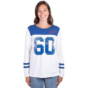 Ultra Game NFL Women's Super Soft Raglan Vintage Baseball T-Shirt
