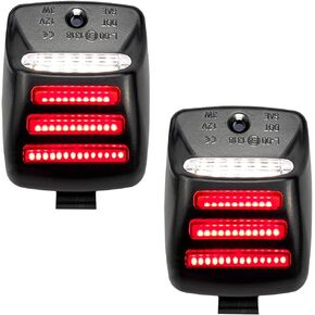 2Pcs White LED License Plate Light Red OLED Neon Tube Rear Tag Light Assembly Replacement for 2005-2015 Toyota Tacoma 2000-2013 Toyota tundra