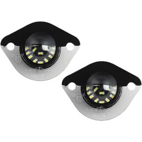 Rui Xin 213 2Pcs LED License Plate Light Car Number Lamp Assembly Replacement For 1994-2004 Fo rd Mu stang Pickup Truck, 6000K White