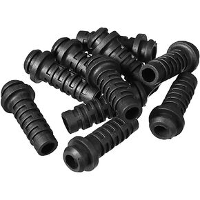 uxcell 10pcs 5mm Inner Dia PVC Strain Relief Cord Boot Protector Power Tool Hose Black