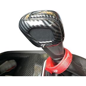 ruihe 1pc Carbon Fiber Color Gear Shift Knob Decorator Cover Trim Fit for Ford Ranger 2019 2020 2021 2022