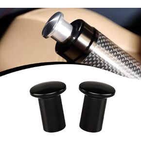 2 PCS Car Drift Handbrake Button, Alloy Modified Lightweight GT86 Handbrake Cover Push-Button, Sport Race Emergency Knob Brake Cover, Universal Handbrake Accessories for Most Cars (Black)