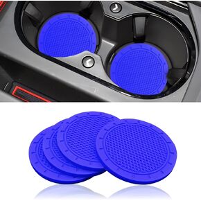 4PCS Car Cup Holder Insert Coaster Anti Slip Universal Vehicle Interior Accessories Suitable for Most Car Interior Accessories for Women Men (Black)