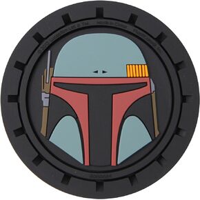 Plasticolor 000664R01 Star Wars Boba Fett Auto Car Truck SUV Cup Holder Coaster 2-Pack