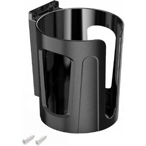 Wall Cup Holder, Universal Multi Size Cup and Mug Holder, for Cars, Trucks, RVs, Vans, Boats (Black) (1-Pack)