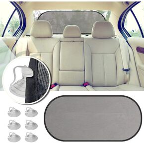 Rear Window Sunshade，2win2buy Car Sun Protector Maximum UV Protector for Rear Facing Car Seats, Passengers & Pets with Suction Cups Fit Most of Vehicle