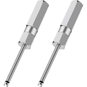 Linkstyle 2pcs Valve Core Removal Tool Set,Automotive Car Motorcycle Truck Bike Screwdriver Valve Stem Core Remover,Tire Repair Install Tool Tire Valve Tool for Schrader Valve Cores (4 Inch Length)