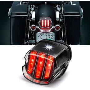 Motorcycle LED Tail Light Turn Signals Eagle Claw Brake Running Lights Integrated for Sportster Fatboy Heritage Softail XL FLHR FLHRCI FXD Rear Brake Park Light Stop Lamp(1PCS)