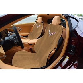 Seat Armour - Tan Towel Seat Cover for Corvette C8
