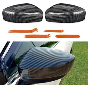 JDMON Door Rearview Mirror Cover Cap Replacement for 2011-2012 Infiniti G25, 2008-2013 G37, 2015 Q40, 2014-2015 Q60 Sedan Coupe Side Door Mirror Cover Cap Trim 2PCS (Glossy Black)