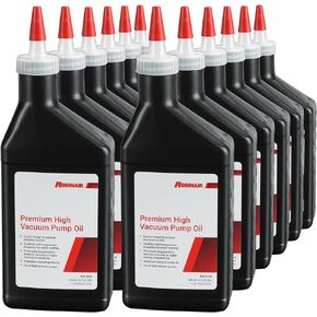 Robinair 13119 Premium High Vacuum Pump Oil, Pint (12-Pack)